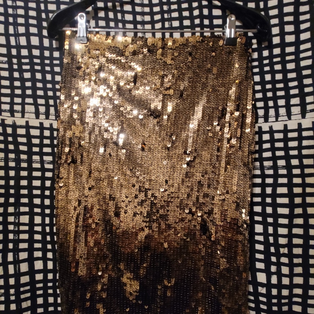 H&M GB Sequined wrap skirt.